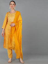 Women Silk Blend Embroidered Ethnic Kurta-VKSKD1659